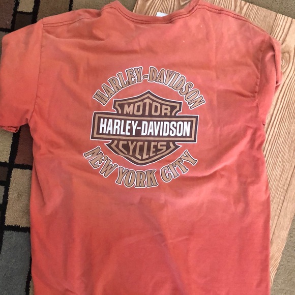 Vintage orange Harley Davidson t-shirt XL - Picture 4 of 4